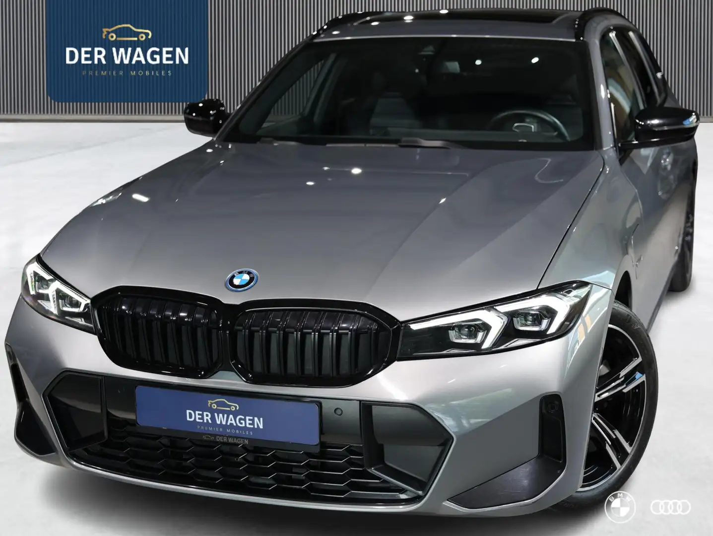 BMW 330 330E M SPORT / M STOELEN / PANODAK / HARMANKARDON Grijs - 1