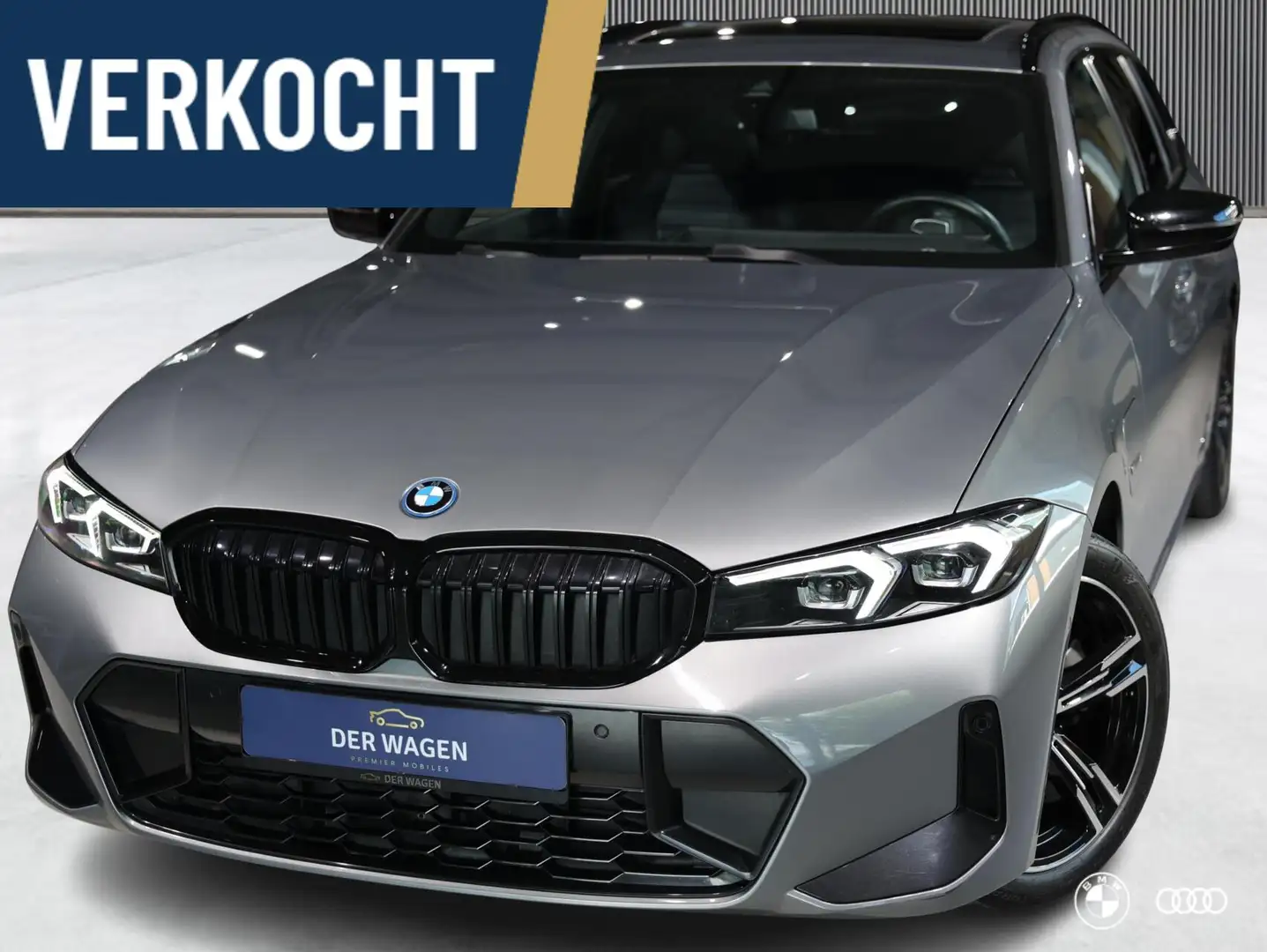 BMW 330 330E M SPORT / M STOELEN / PANODAK / HARMANKARDON Gris - 1