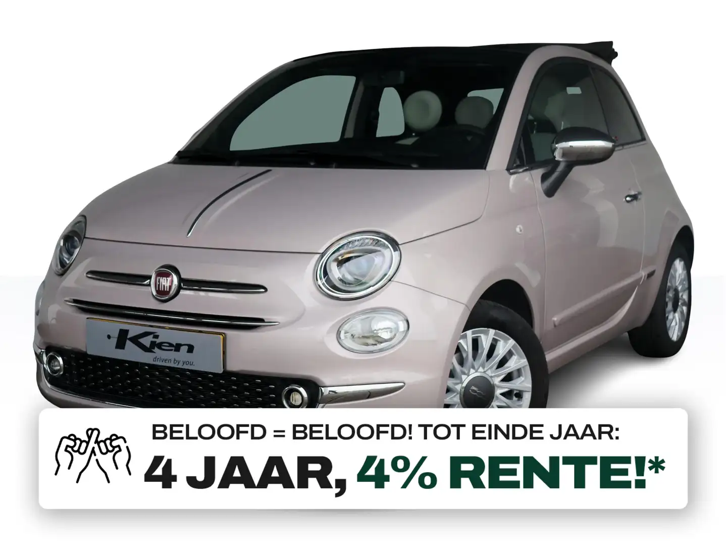 Fiat 500C 1.0 Hybrid Star | Cruise Control | Navigatie | PDC Bianco - 1