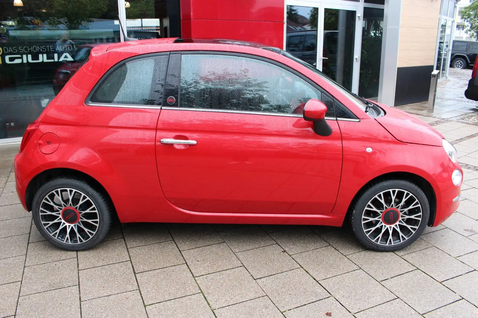Fiat 500 Red 1.0 GSE Hybrid 16"/NAVI/GLASDACH/TECHPAK Rouge - 2