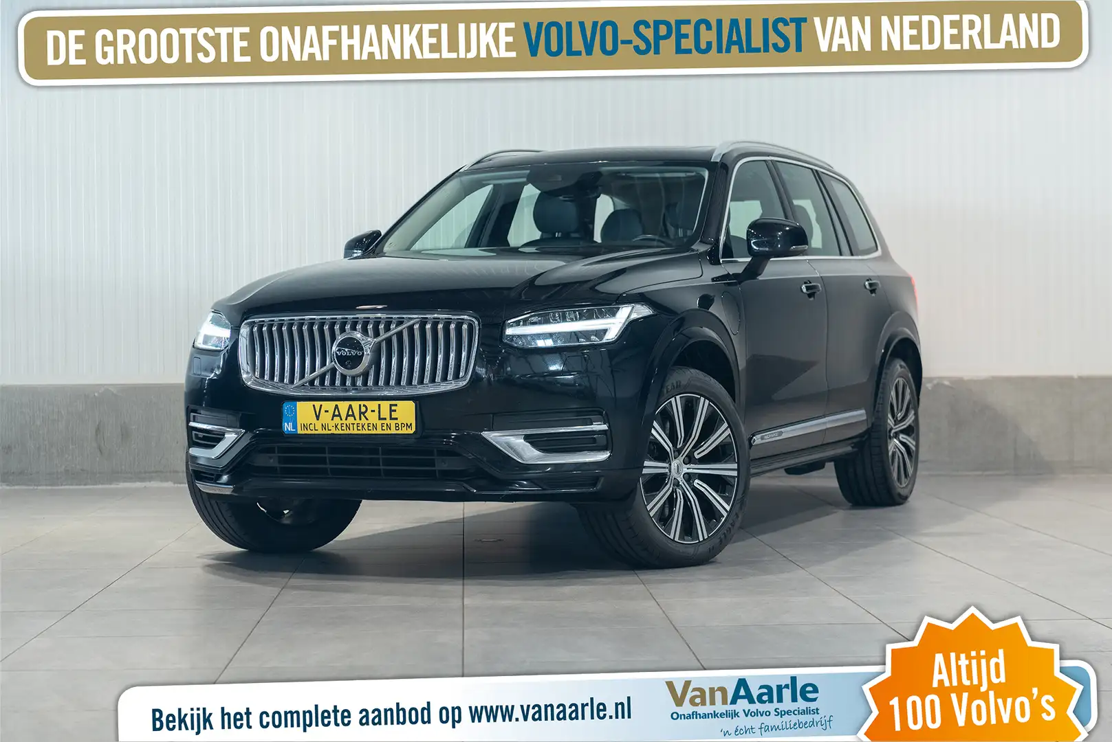 Volvo XC90 T8 Aut. Inscription Leder ACC LederDashboard Trekh Zwart - 1