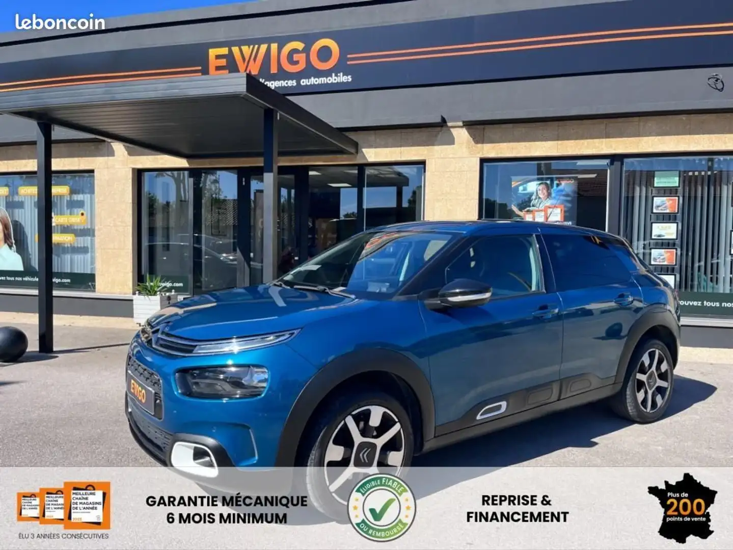 Citroen C4 Cactus Citroën 1.2 PURETECH 130CH SHINE START-STOP DISTRIBUTION OK Bleu - 1