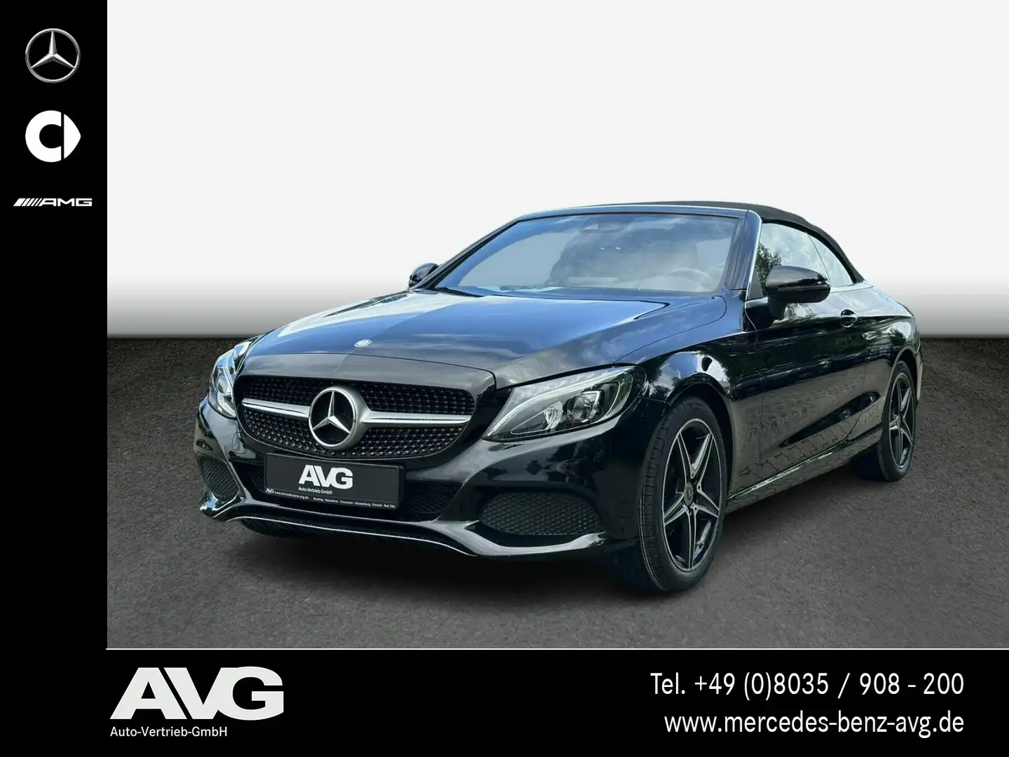 Mercedes-Benz C 200 C 200 4MATIC Cabriolet LED COMAND Navi SHZ 9G Schwarz - 1