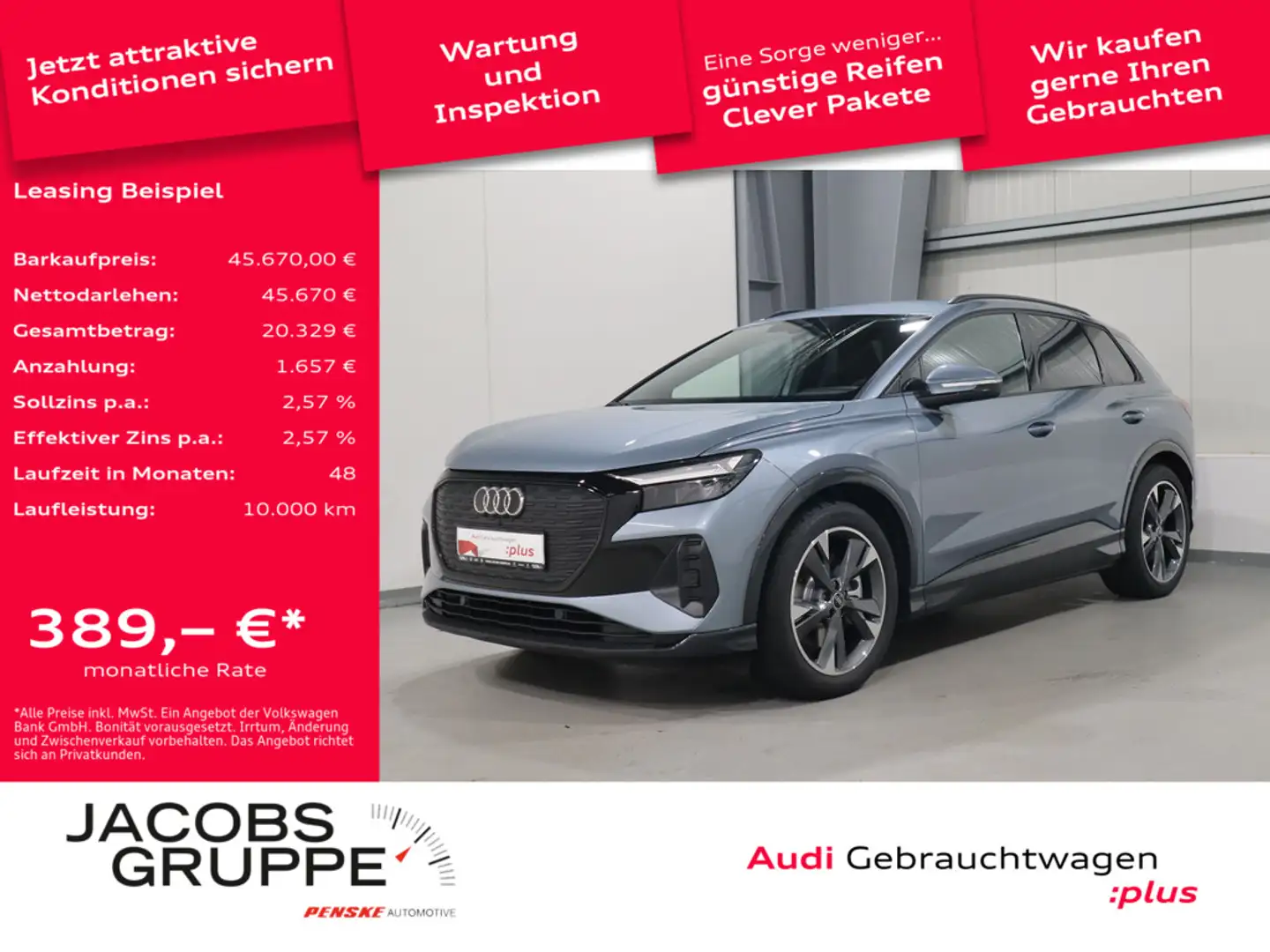 Audi Q4 e-tron Blau - 1