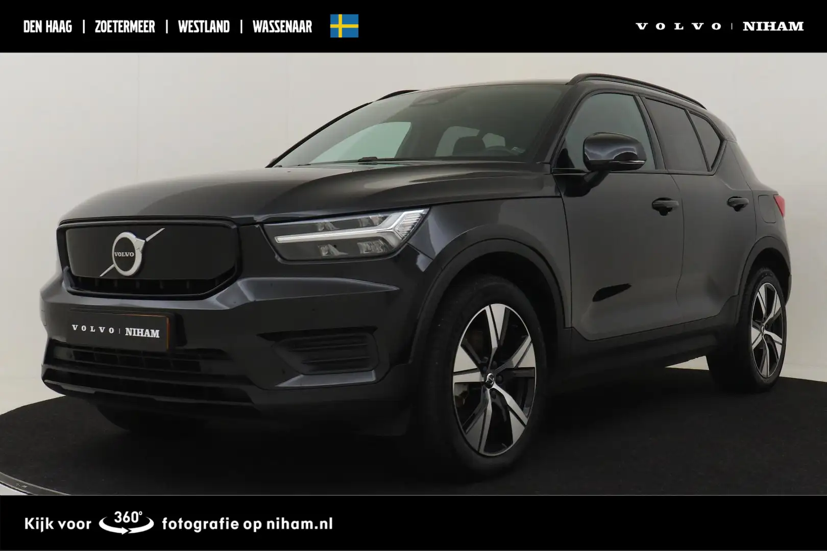 Volvo XC40 RECHARGE PLUS -WARMTEPOMP|ADAP.CRUISE|BLIS|KEY-LES Zwart - 1