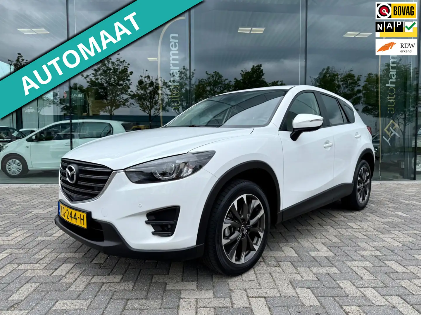 Mazda CX-5 2.0 SkyActiv-G 165 Skylease GT automaat, Leder, Tr Wit - 1