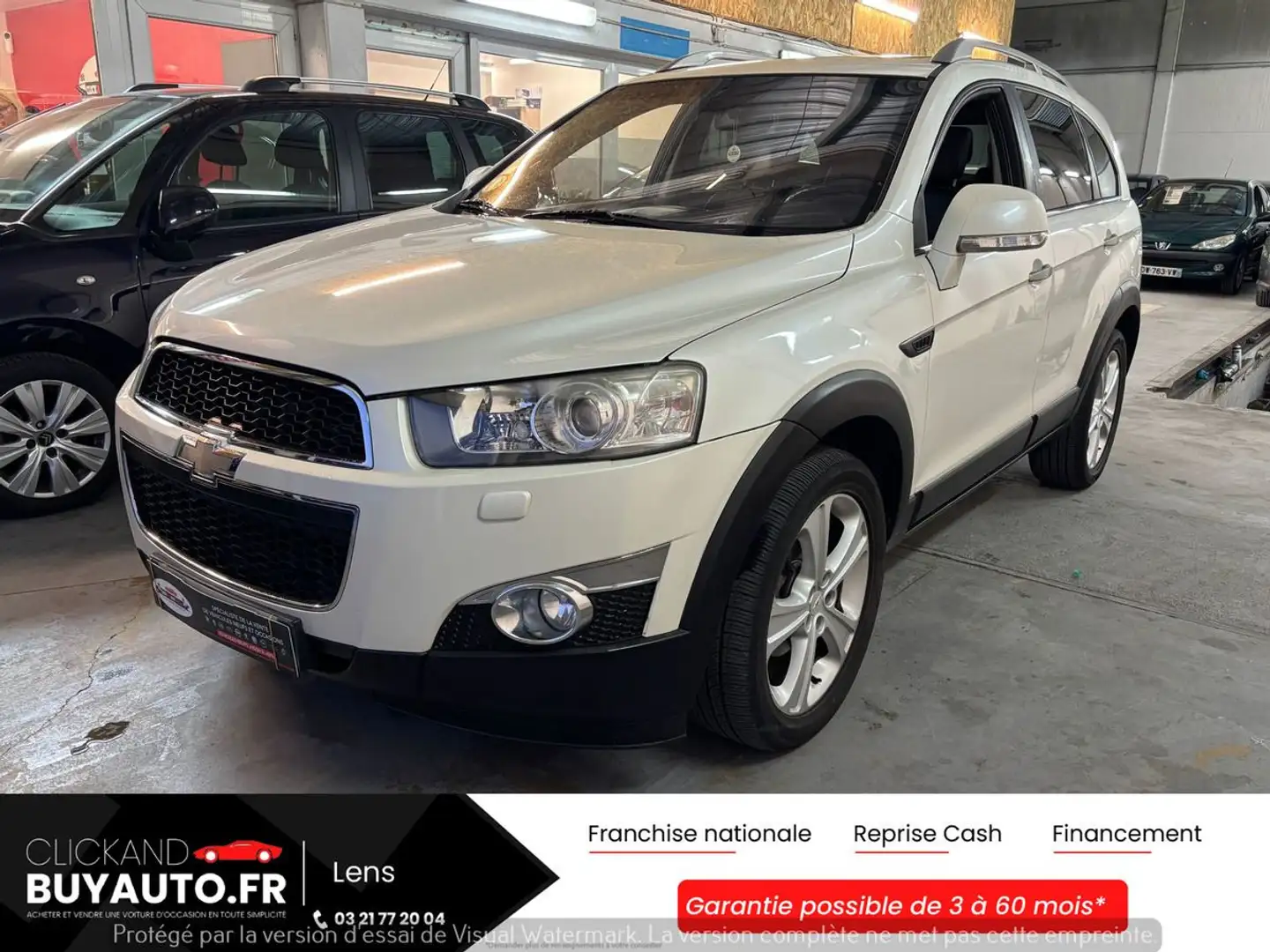 Chevrolet Captiva 2.2 VCDI FINITION LTZ // 7 PLACES / CAMERA DE RECUL / SIEGE CHAUFFANT / REGULATEUR Blanc - 1