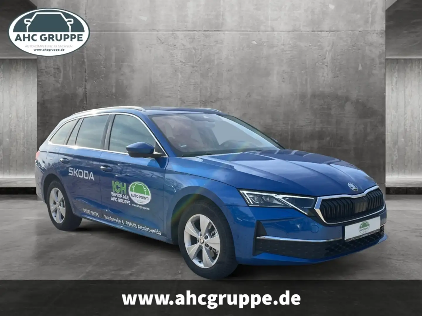 Skoda Octavia Combi 2.0 TDI 110kW Exclusive 7-Gang-DSG, Navi, Ma Blau - 2