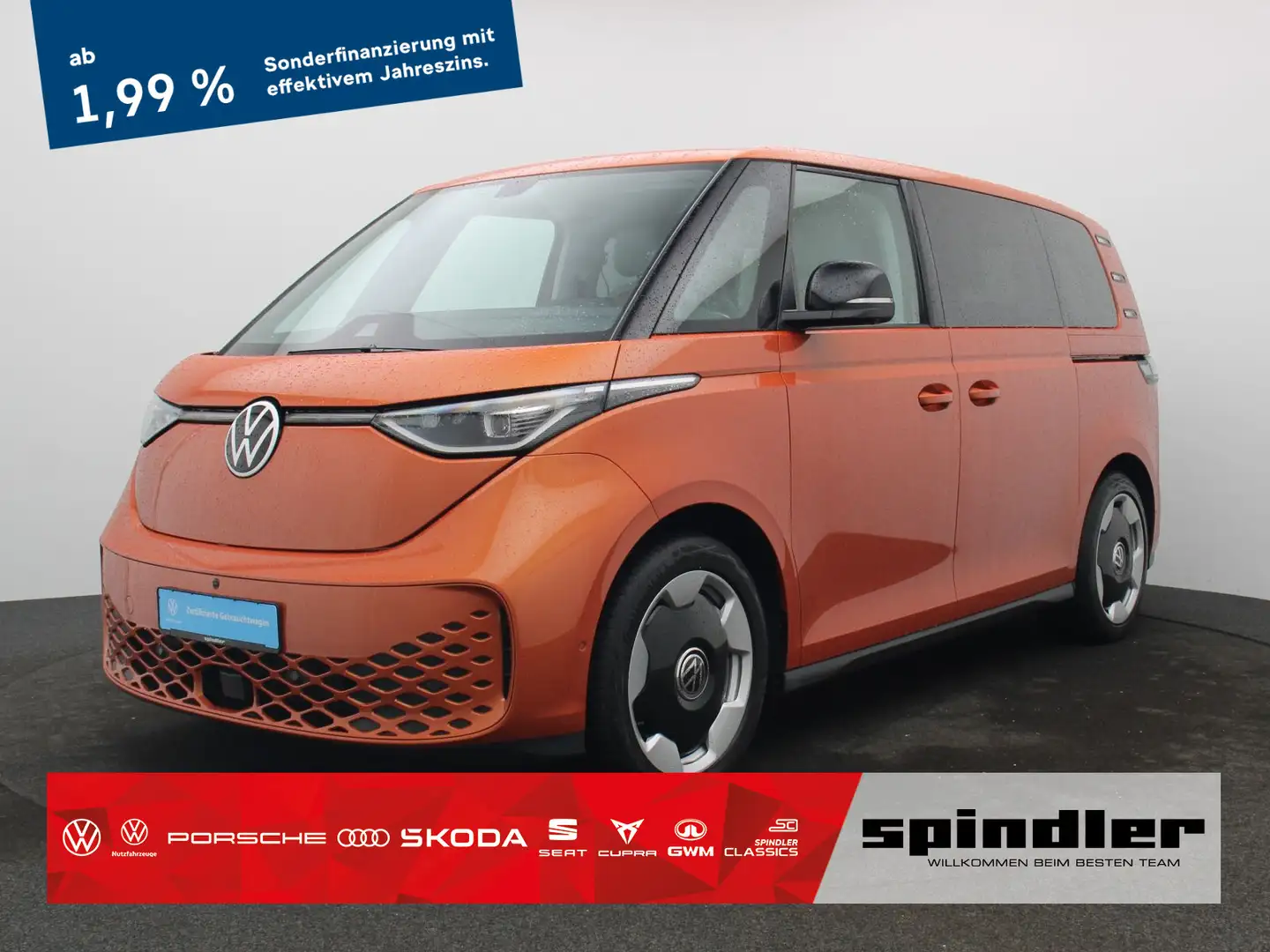 Volkswagen ID. Buzz ID.Buzz Pro/ Navi, Matrix, Design, 360°,AHK, CCS Orange - 1