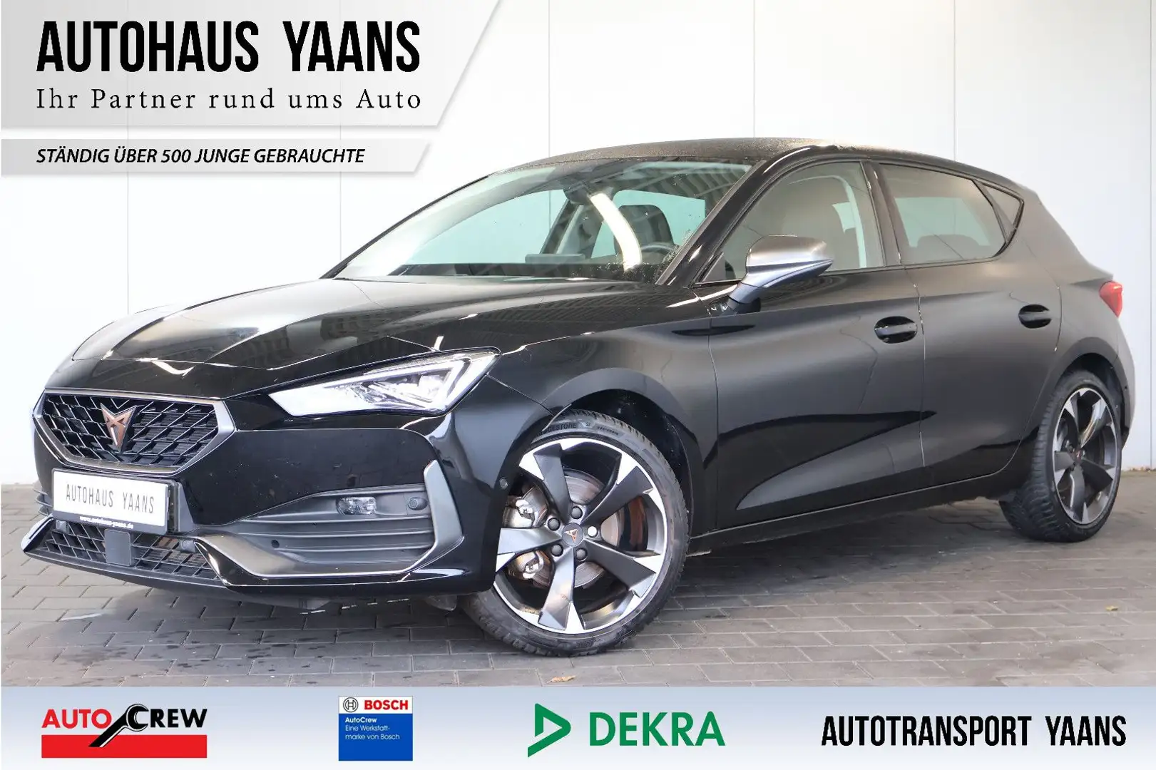 CUPRA Leon 1.5 TSIC AID+ACC+KEY+LED+KAM+CARPLAY+18" Noir - 1