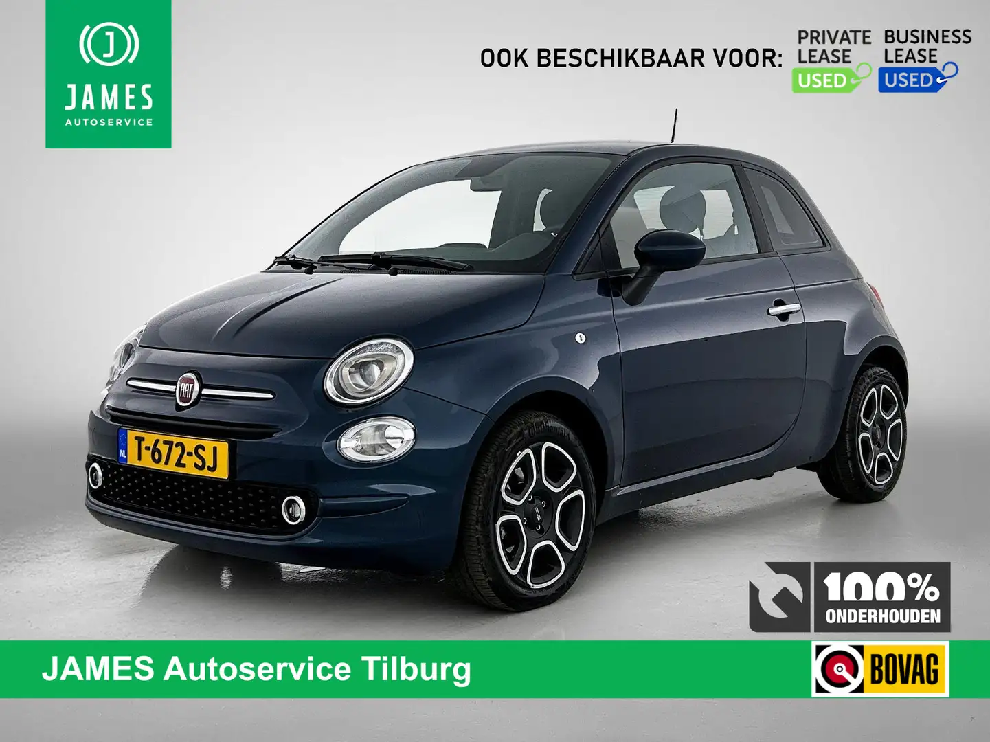 Fiat 500 1.0 Hybrid Club CARPLAY-NAVI | CLIMA | CRUISE Bleu - 1