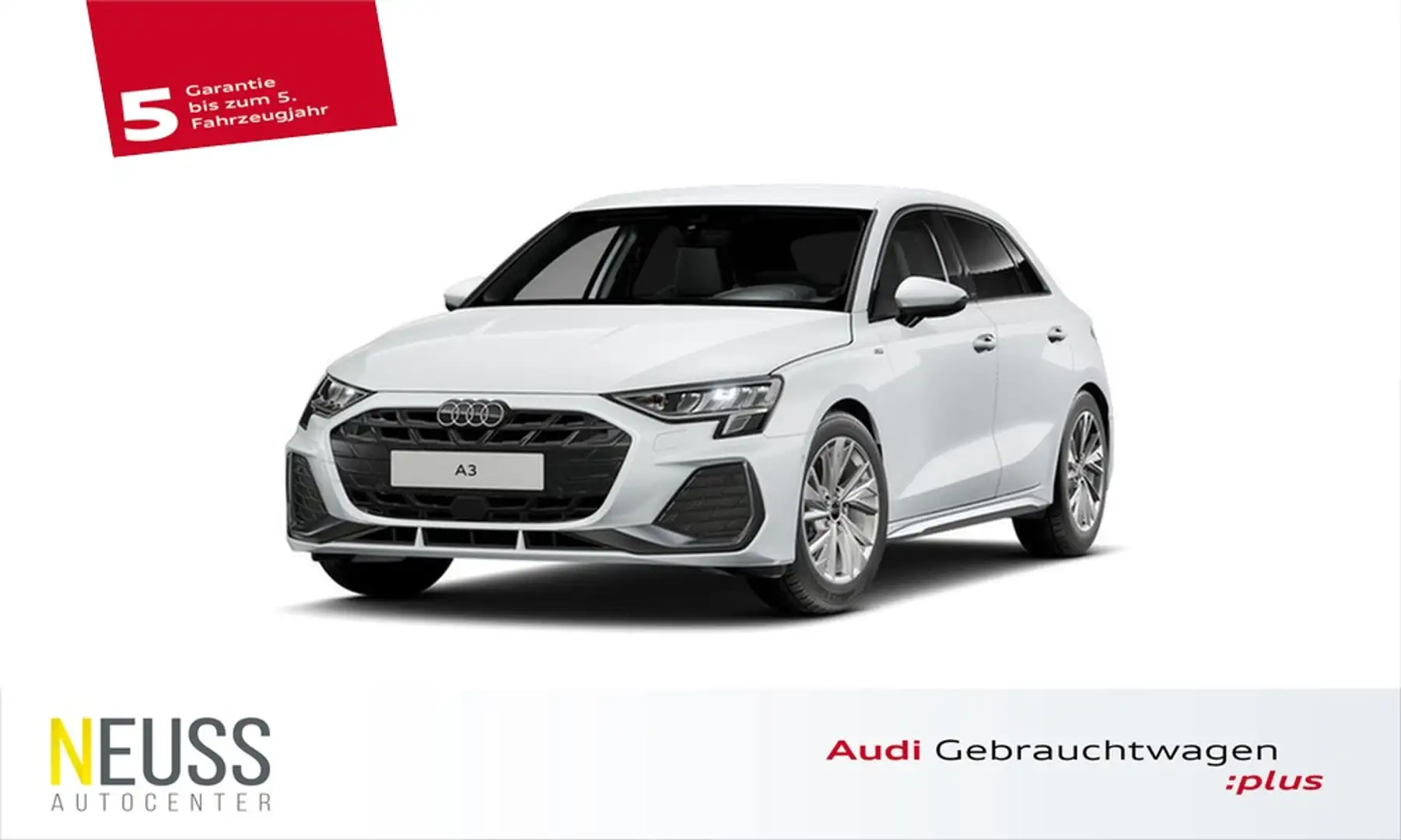 Audi A3 Sportback 35 TDI S line Weiß - 1