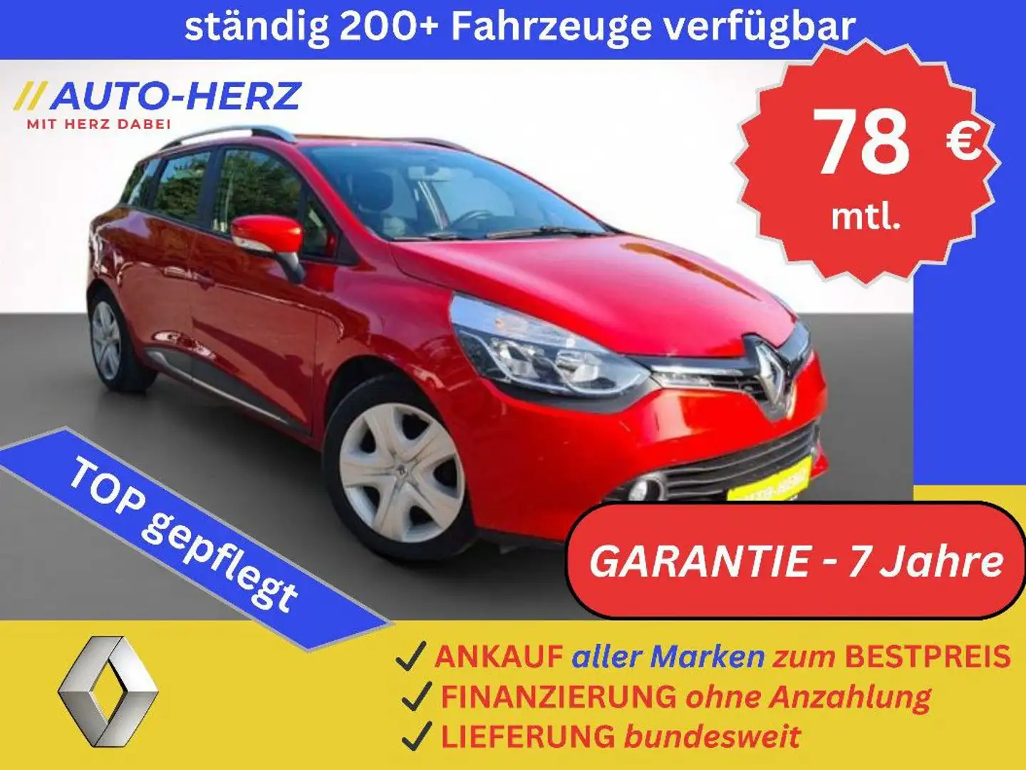 Renault Clio IV Grandtour Experience  *KLIMA+PDC+TEMPO.* Rot - 1