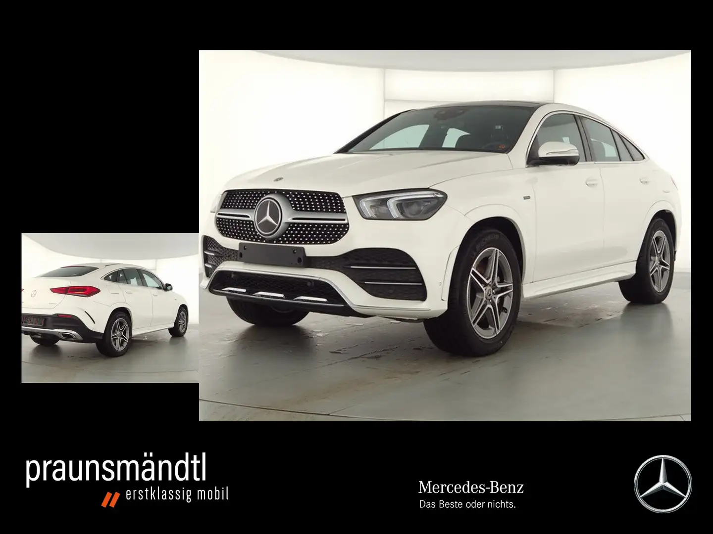 Mercedes-Benz GLE 350 de 4M AMG Cp. AHK/Pano/Sound/360°/Distr. Weiß - 1