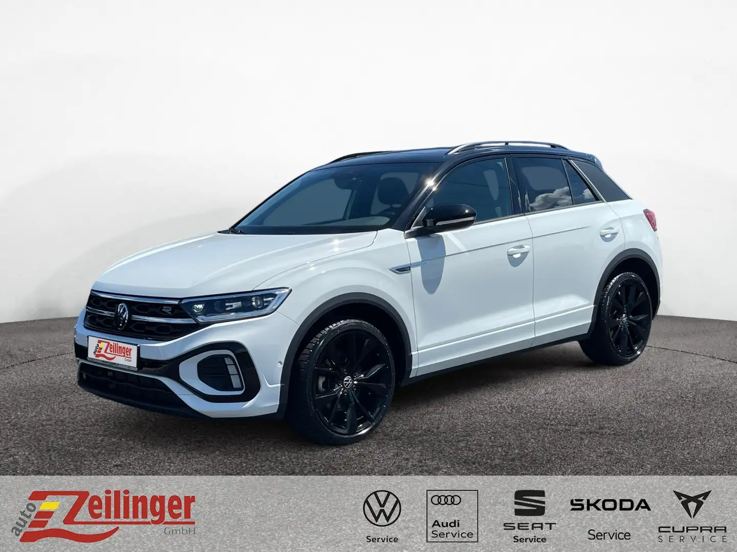 Volkswagen T-Roc R-Line 4Mo TSI DSG|PANO|AHK|NAVI|ACC|KAM Weiß - 1