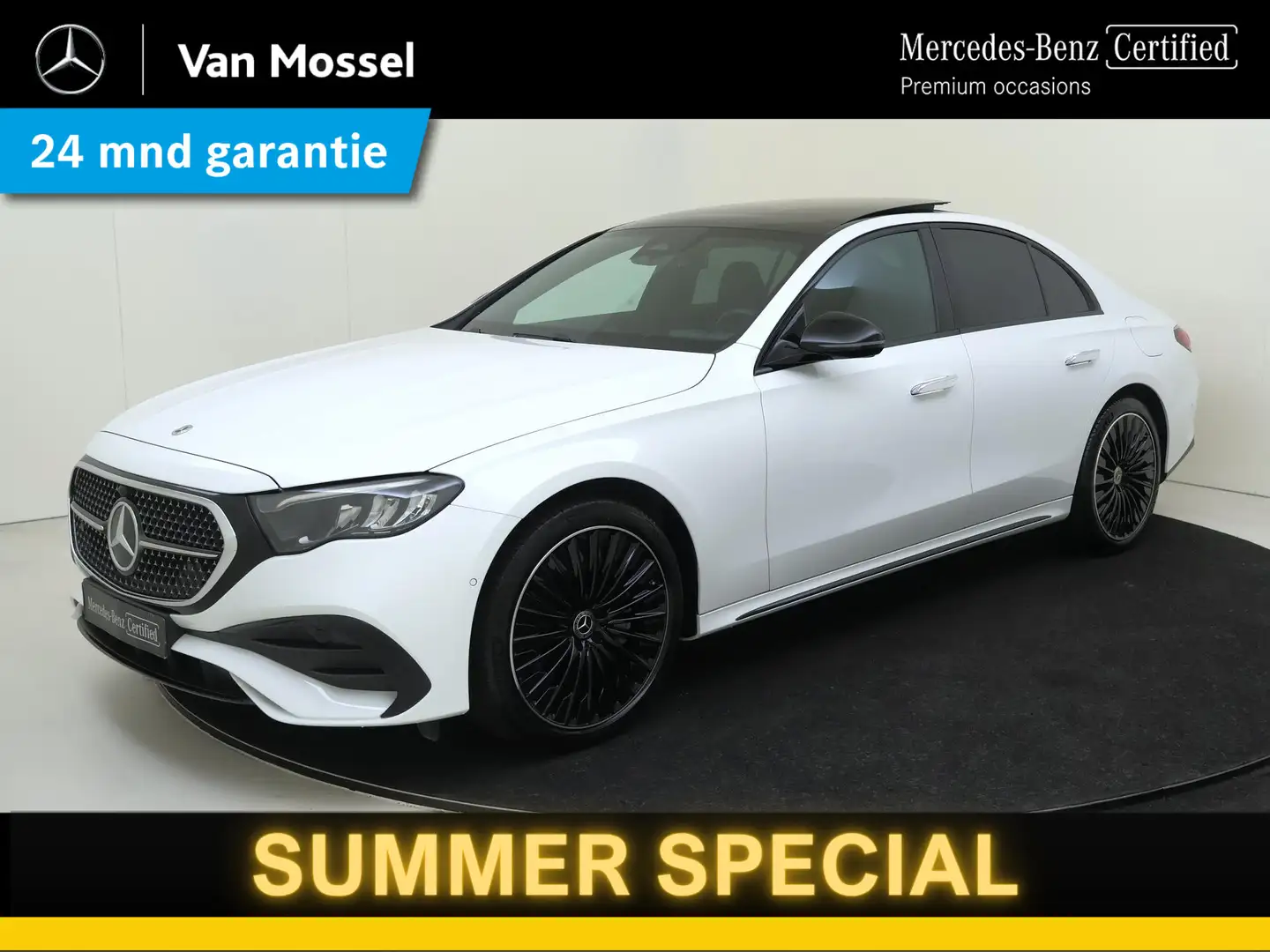 Mercedes-Benz E 300 300e 4MATIC AMG-Line / Stoelverwarming / Achteruit Wit - 1