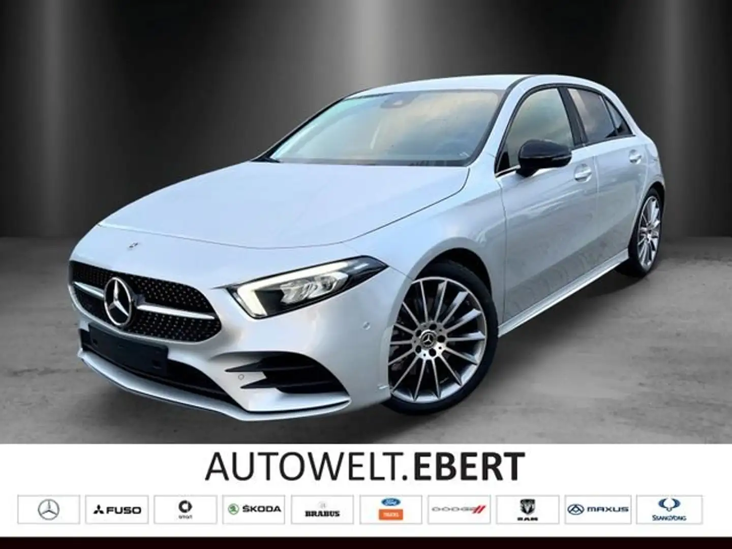 Mercedes-Benz A 250 4M+AMG-Line+Memory+MBUX High-End+Totwinkel srebrna - 1