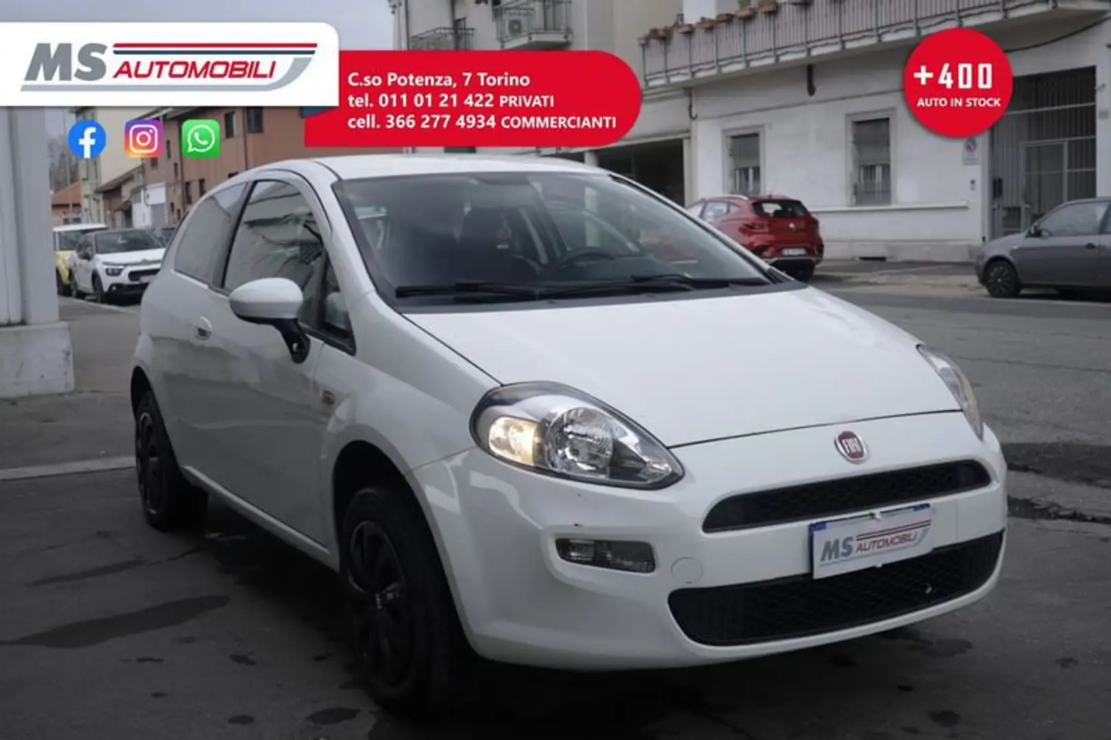 Fiat Punto FIAT Punto 1.4 8V 3 porte Natural Power Easy 57KW Білий - 1