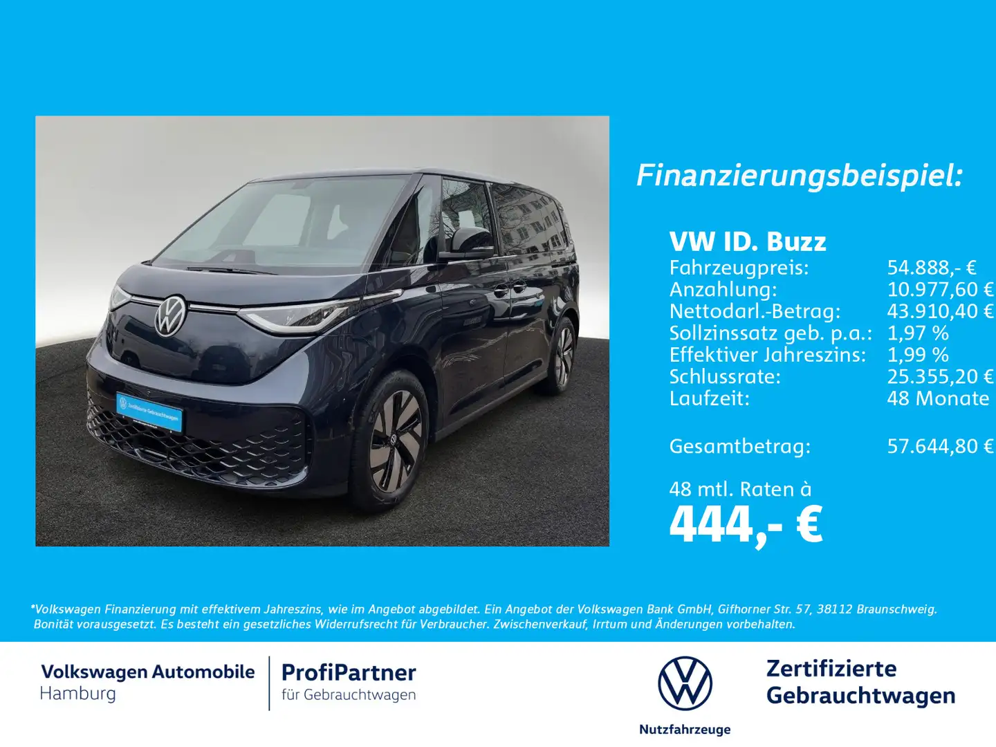 Volkswagen ID. Buzz ID.Buzz AHK Kameras Navi Blau - 1