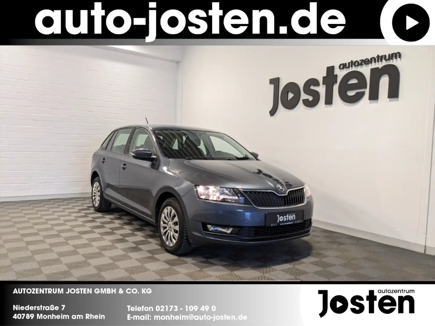Skoda Rapid/Spaceback Spaceback 1.0 TSI PDC Klima Winterpaket Gris - 1