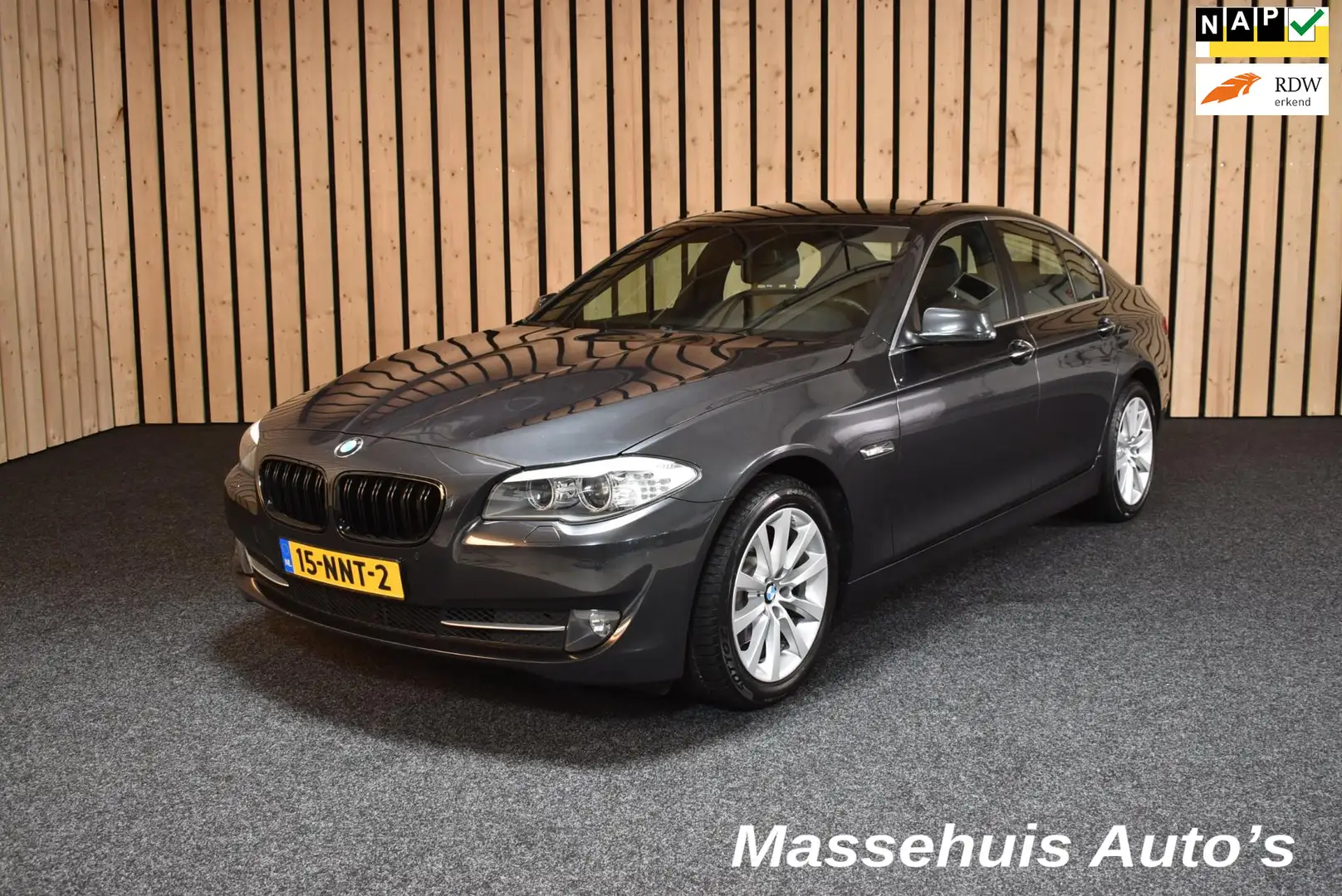 BMW 523 5-serie 523i High Executive 146dkm Schuifdak Leer Szary - 1
