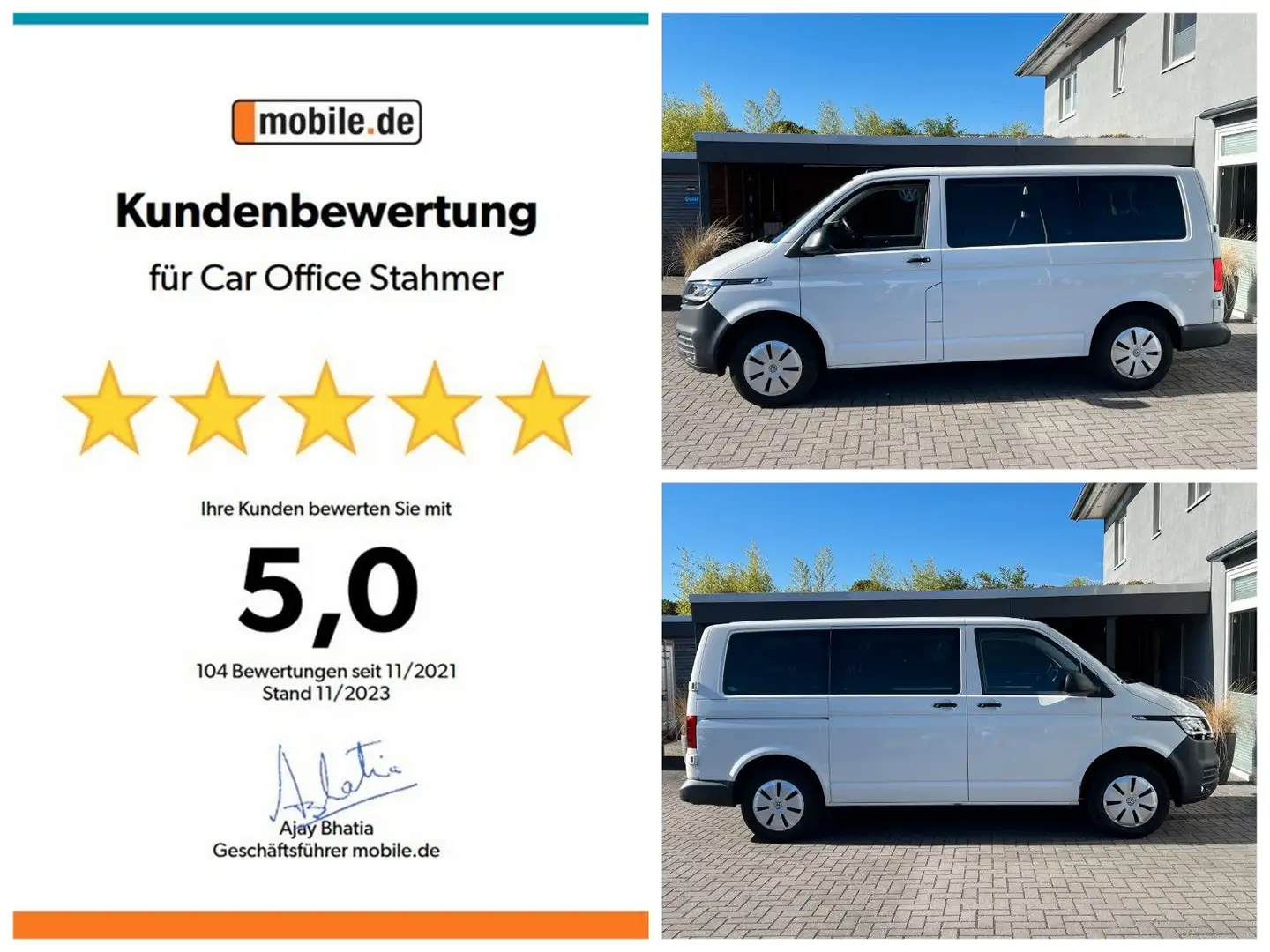 Volkswagen T6 Kombi 2.0TDi 150PS DSG*8 Si*AHK*St.hzg*So+WiR Weiß - 2