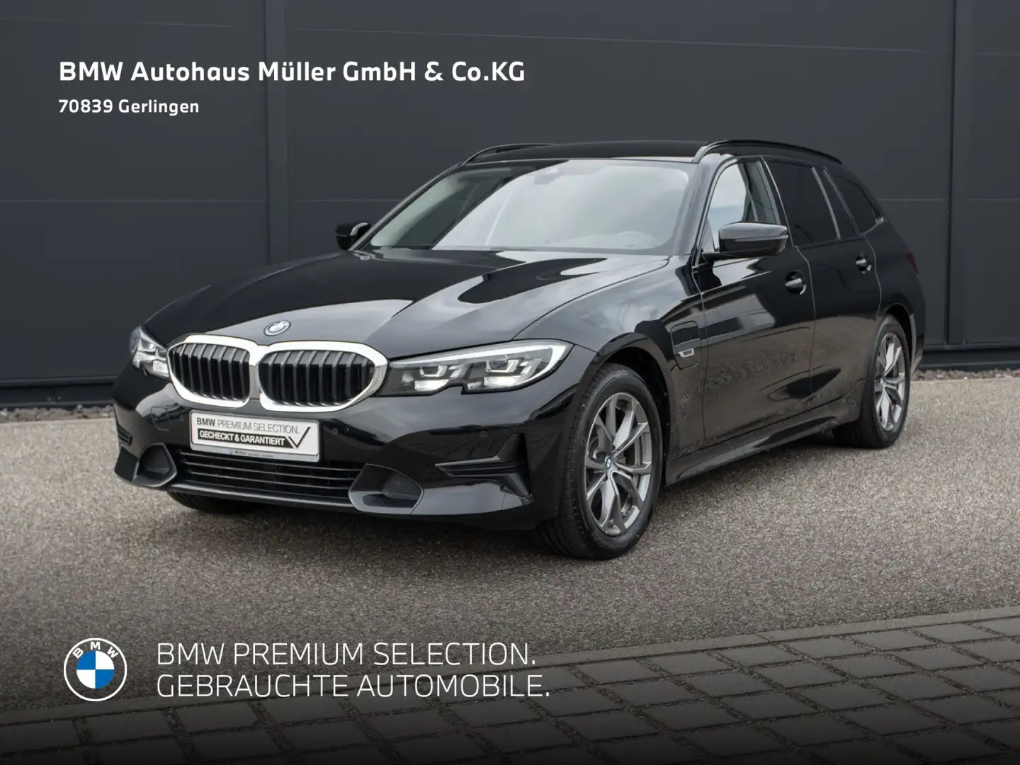 BMW 320 eA T. AHK Sportsitz DAB Kamera Sitzheiz 1VB LED Noir - 1