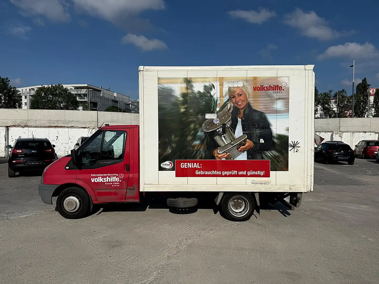 Ford Transit Kastenaufbau FT 350 M 2,4 TDCi Zwbr. Rot - 2
