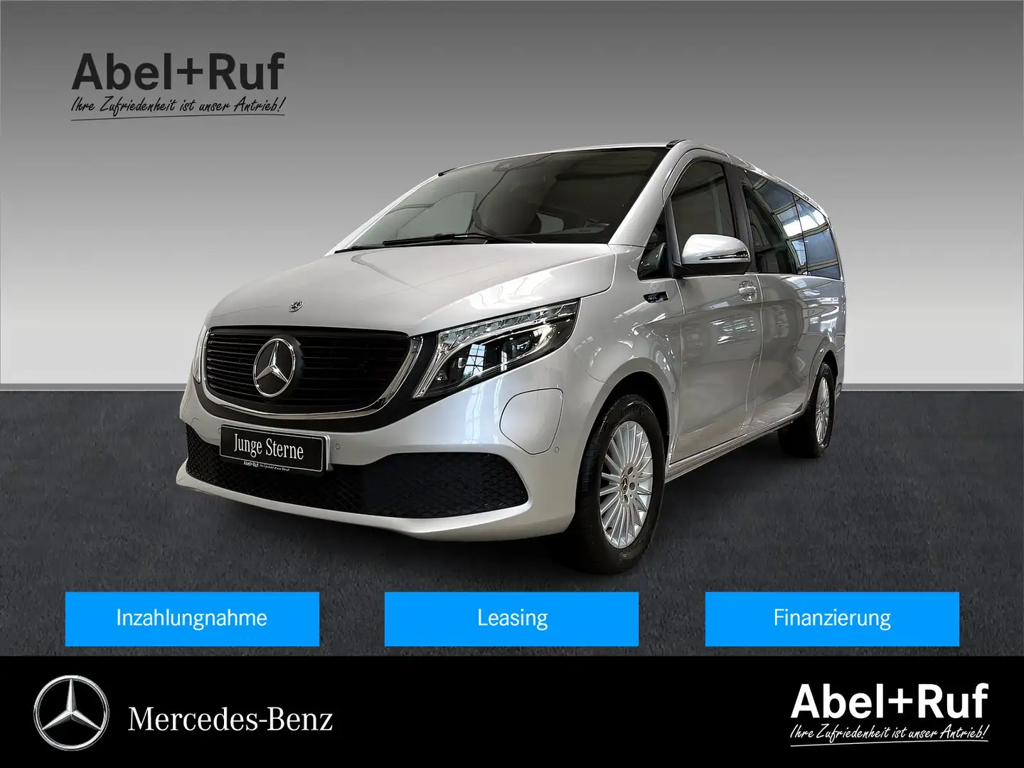 Mercedes-Benz EQV 300 Lang LED+DISTRO+Kamera+TotW+SHz+DAB Srebrny - 1