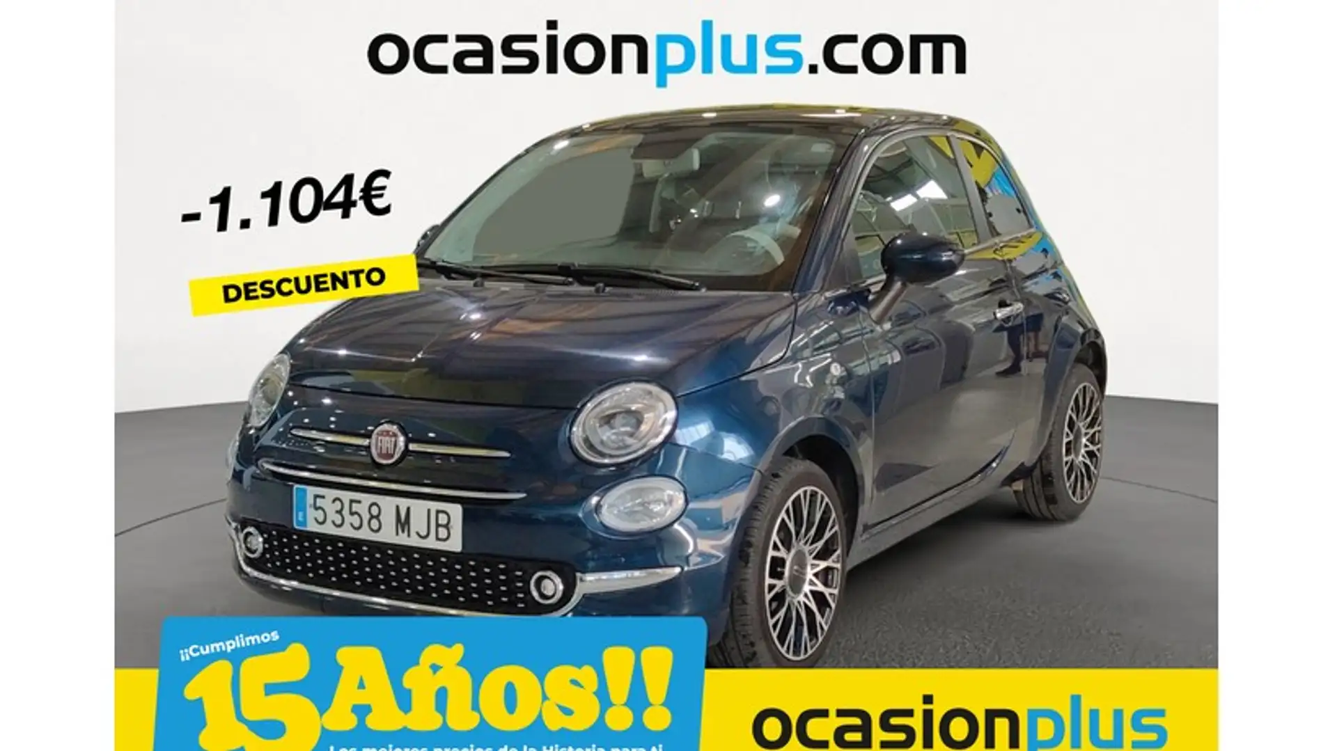 Fiat 500 1.0 Hybrid Dolcevita 52kW Azul - 1