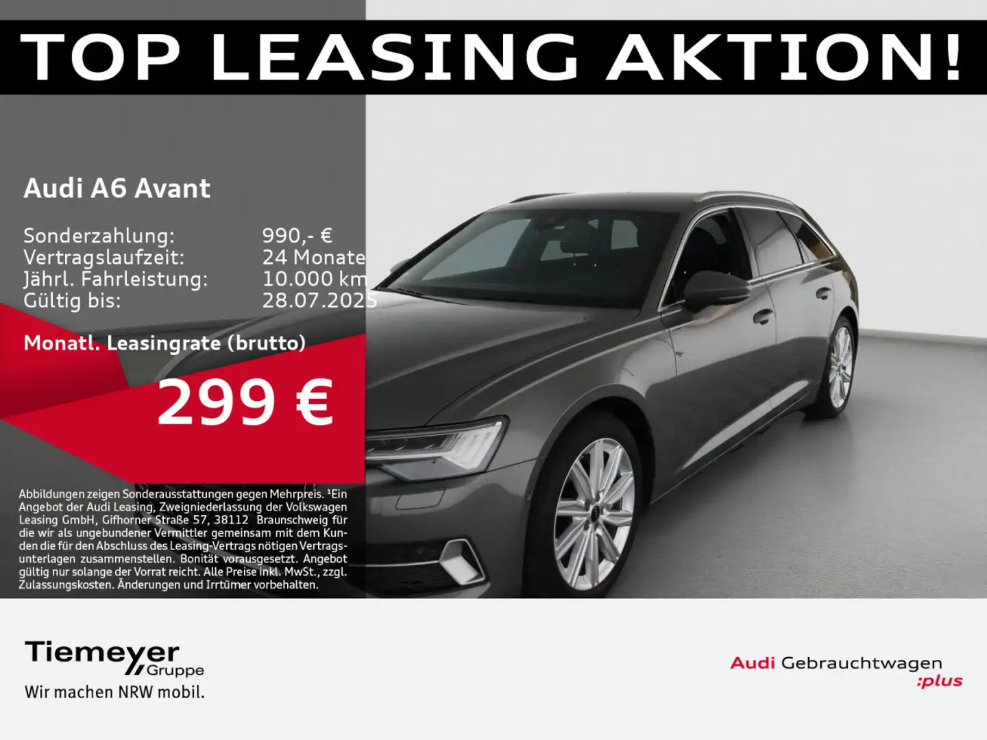 Audi A6 45 TFSI S LINE LM19 AHK HD-MATRIX SPORT Grau - 1