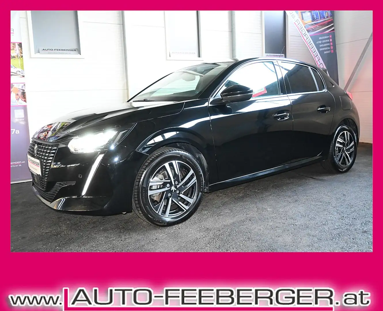 Peugeot 208 Allure PureTech 100 S&S EAT8 Aut. LED,ACC,NAVI... Schwarz - 1