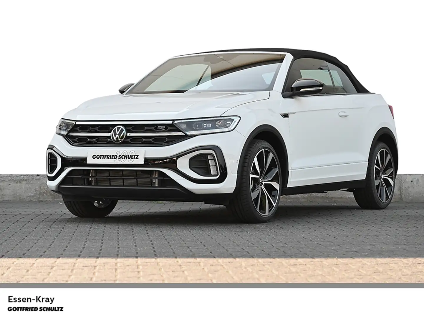 Volkswagen T-Roc Cabriolet R-Line 1.5 TSI OPF DSG Leder AHK Keyless Weiß - 1