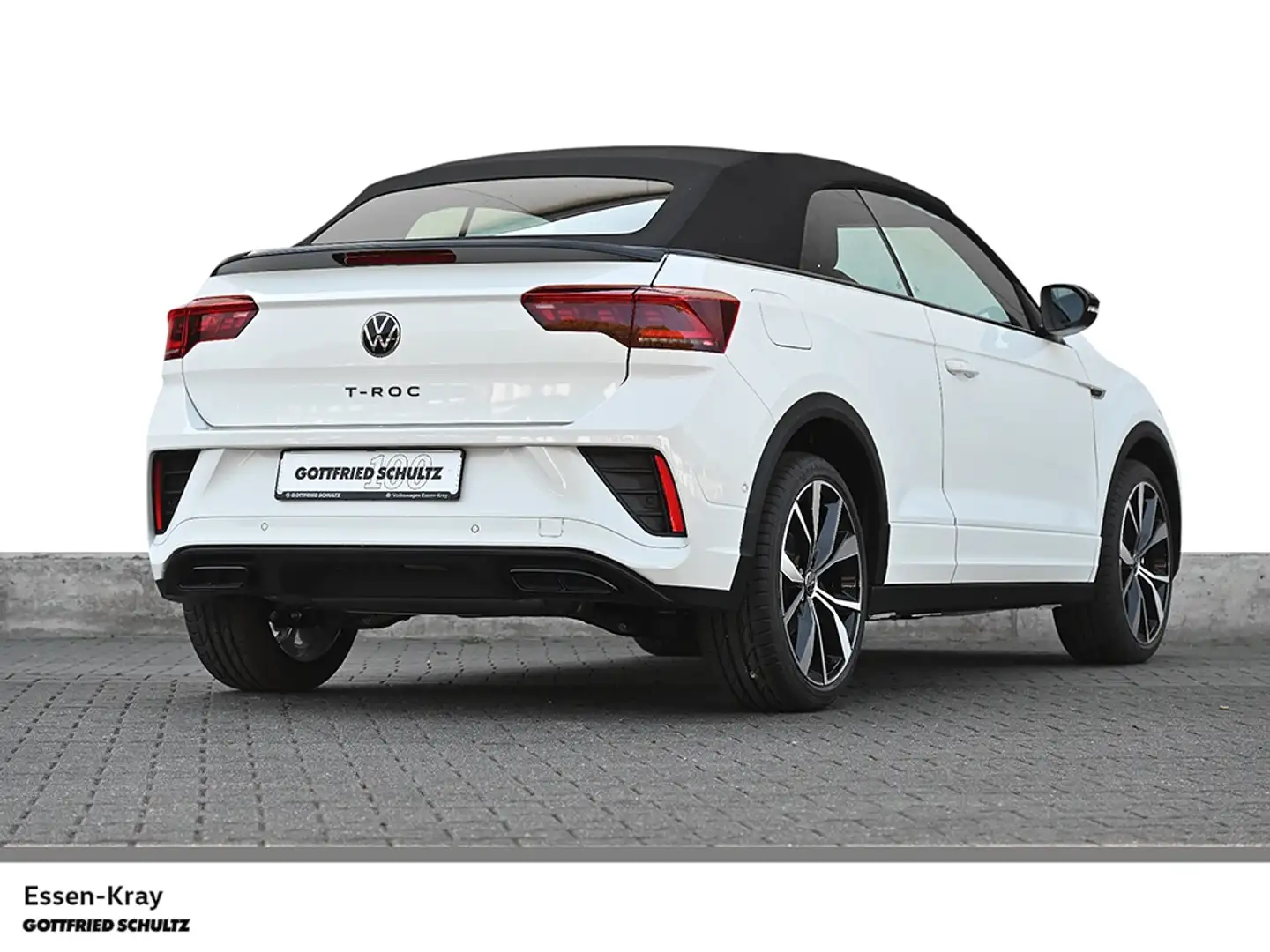 Volkswagen T-Roc Cabriolet R-Line 1.5 TSI OPF DSG Leder AHK Keyless Weiß - 2