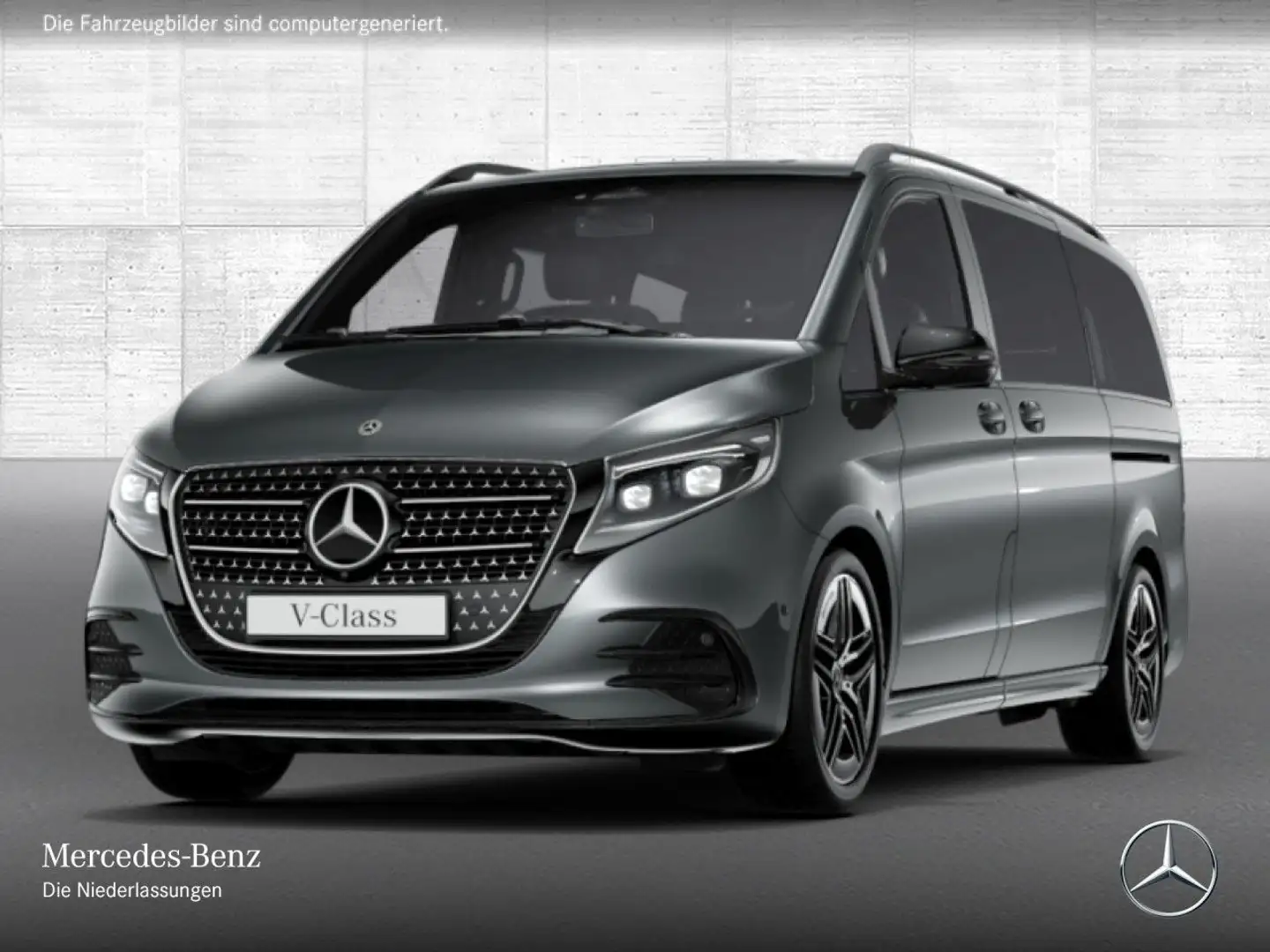 Mercedes-Benz V 300 d AVANTGARDE+AMG+9G+AHK+StandHZ+Klimaautom Gris - 2