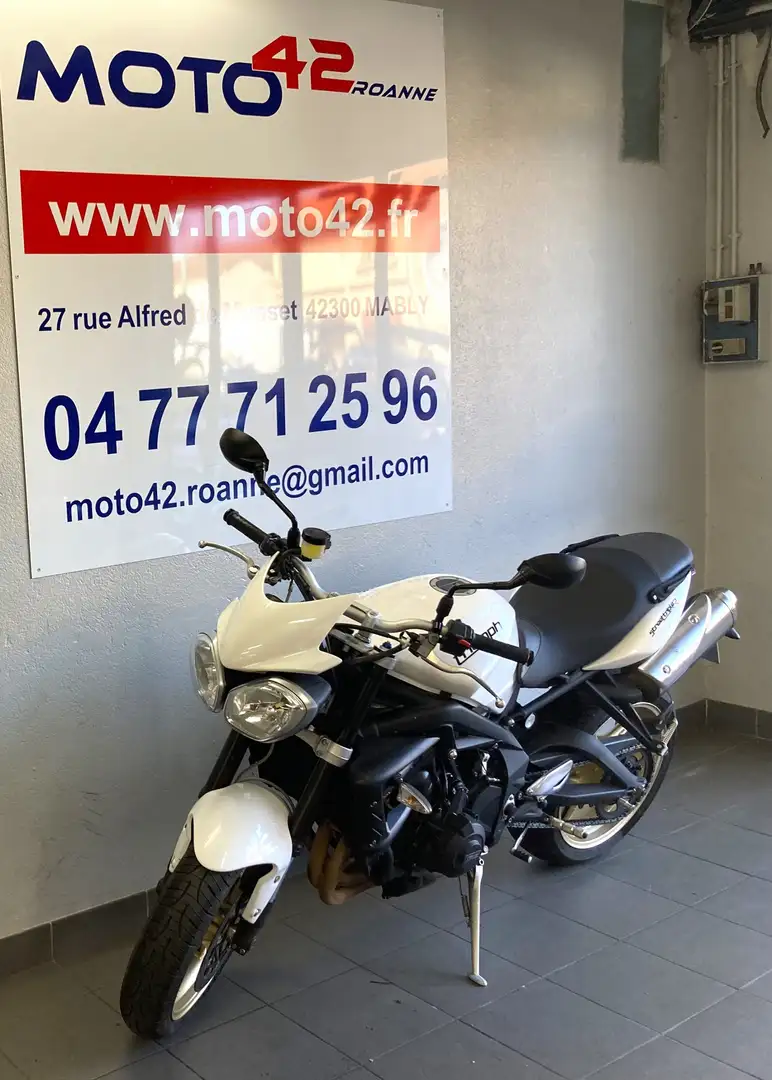 Triumph Street Triple 675 Blanc - 2