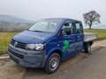 Volkswagen T5 Transporter Pritsche Doppelkabine Klima Standheizung SHZ AHK Blau - thumbnail 4