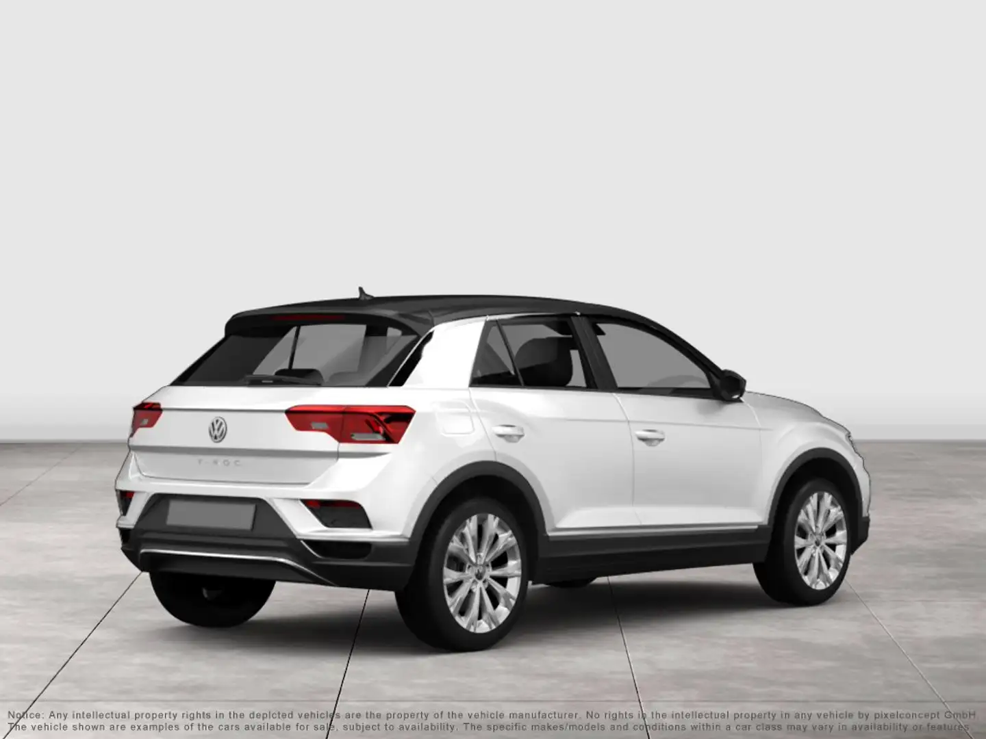 Volkswagen T-Roc 2.0 TSI R-Line+PANO+ACC+AHK+LEDER+NAVI+IQ Weiß - 2