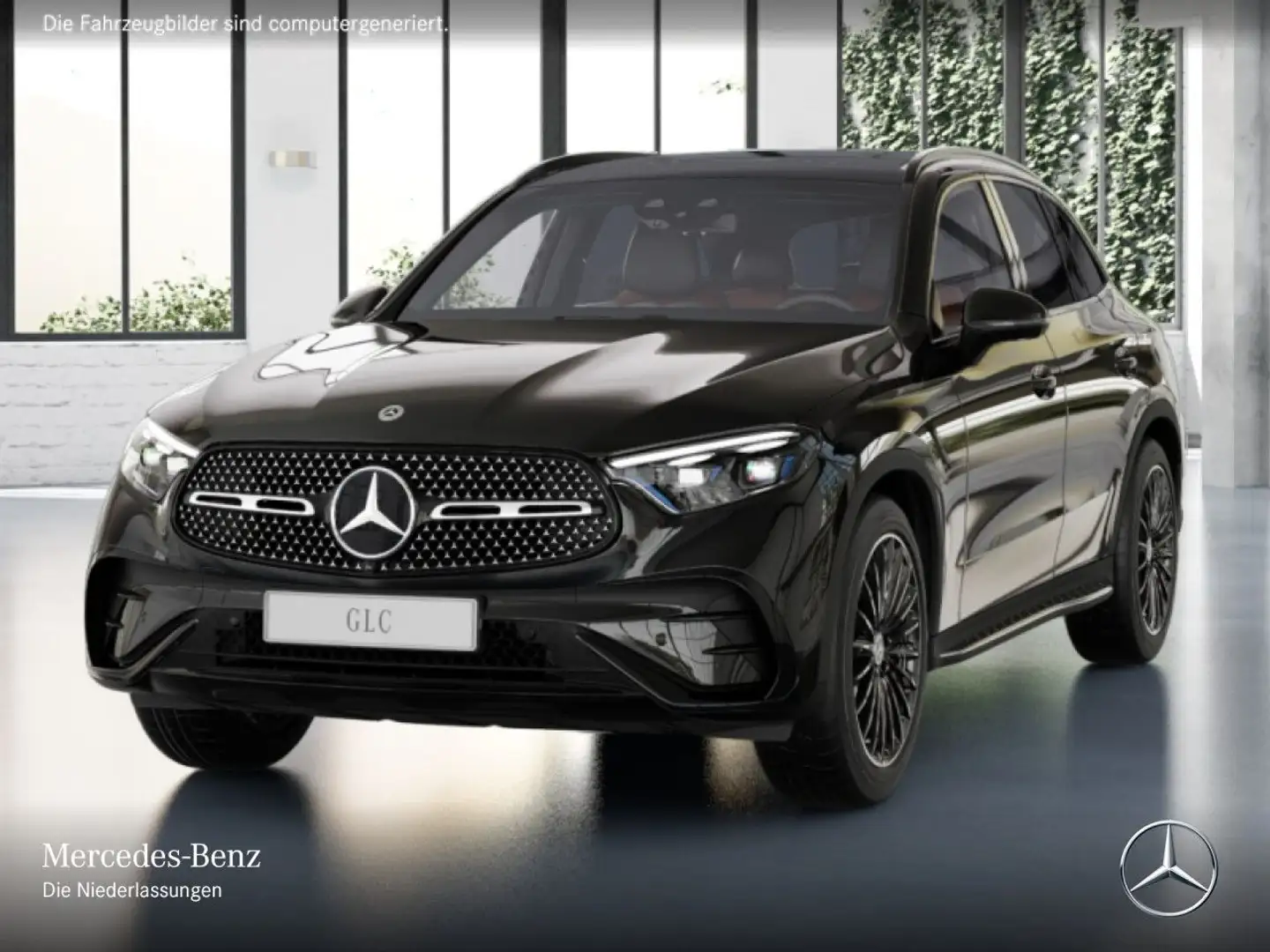 Mercedes-Benz GLC 450 d 4M AMG+NIGHT+PANO+360+AHK+SITZKLIMA+9G Schwarz - 2