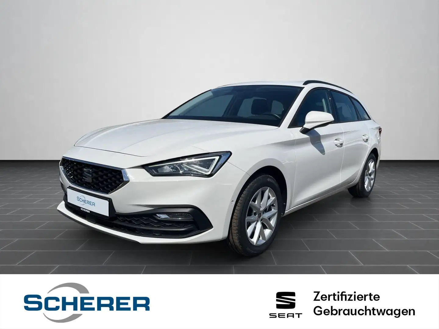 SEAT Leon Sportstourer 2.0 TDI DSG Style ACC BEATS CA Weiß - 1