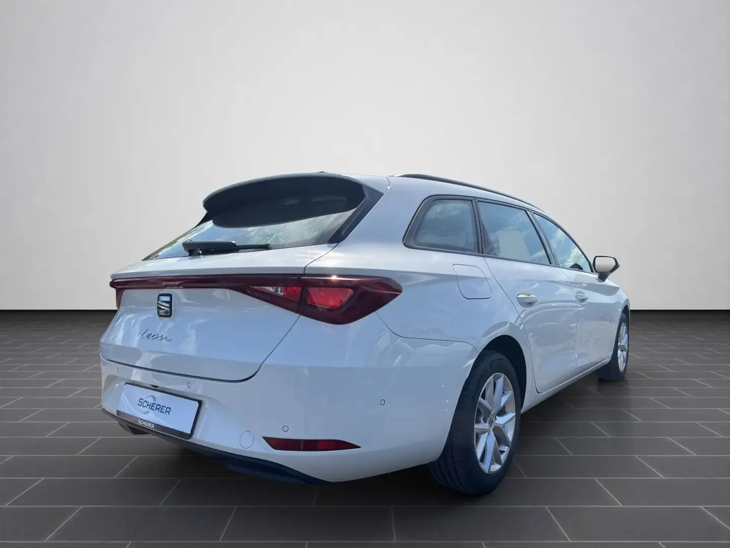 SEAT Leon Sportstourer 2.0 TDI DSG Style ACC BEATS CA Weiß - 2