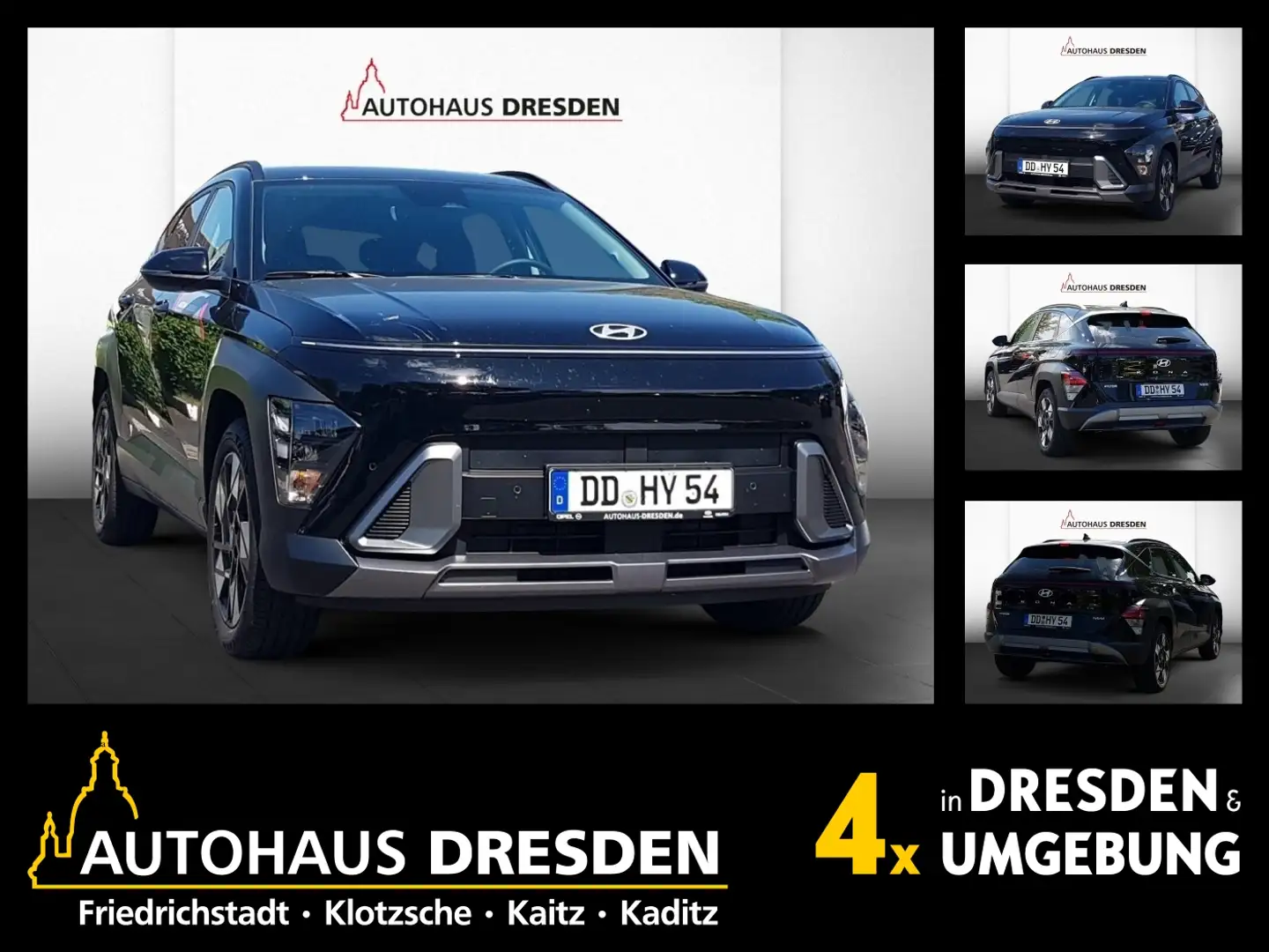 Hyundai KONA 1.6 T-GDI HEV *NSCC*V-LED*SHZ*KAM* Schwarz - 1