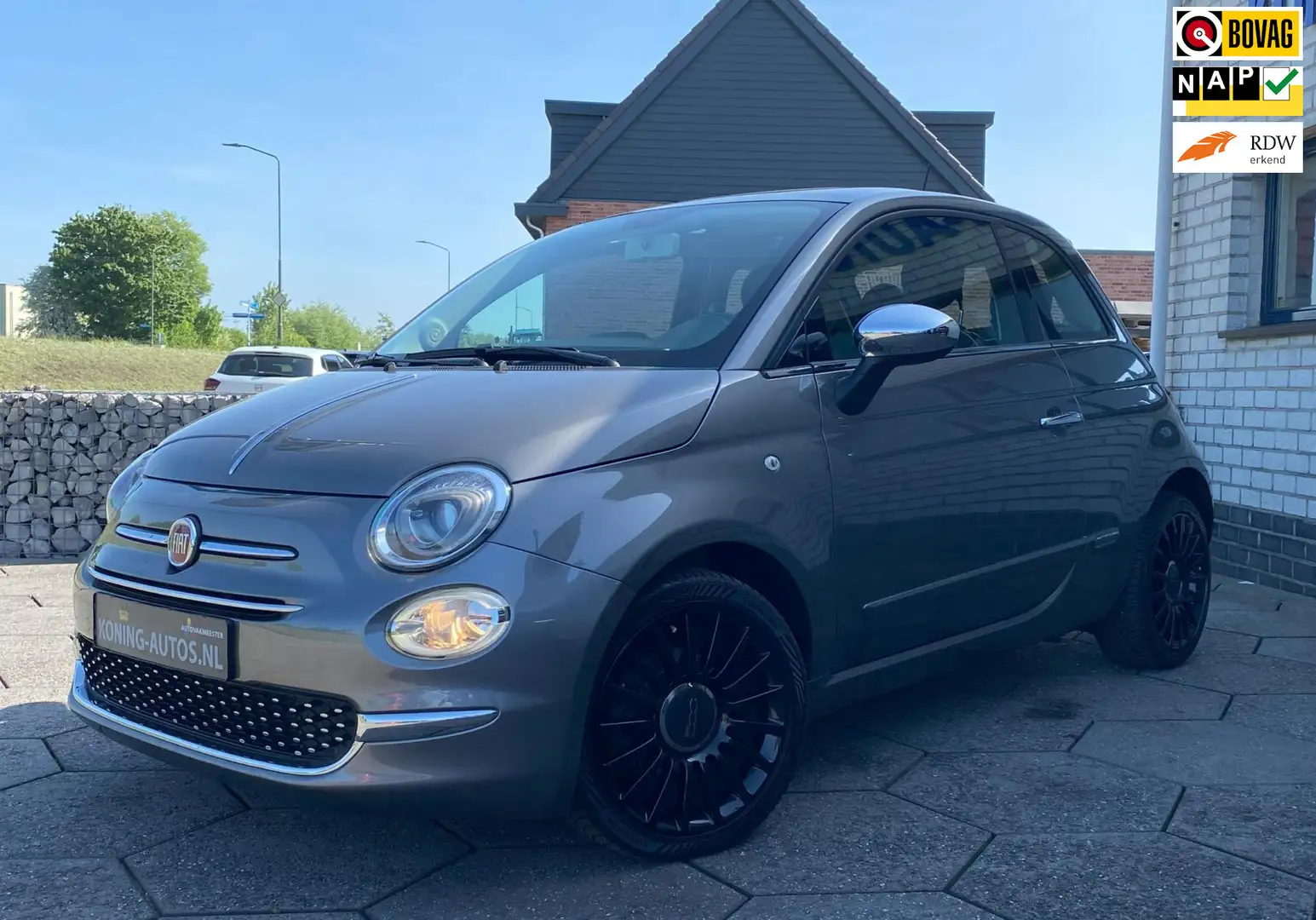 Fiat 500 0.9 TwinAir Turbo Lounge/ Pano/ Clima/ Navi Grau - 1