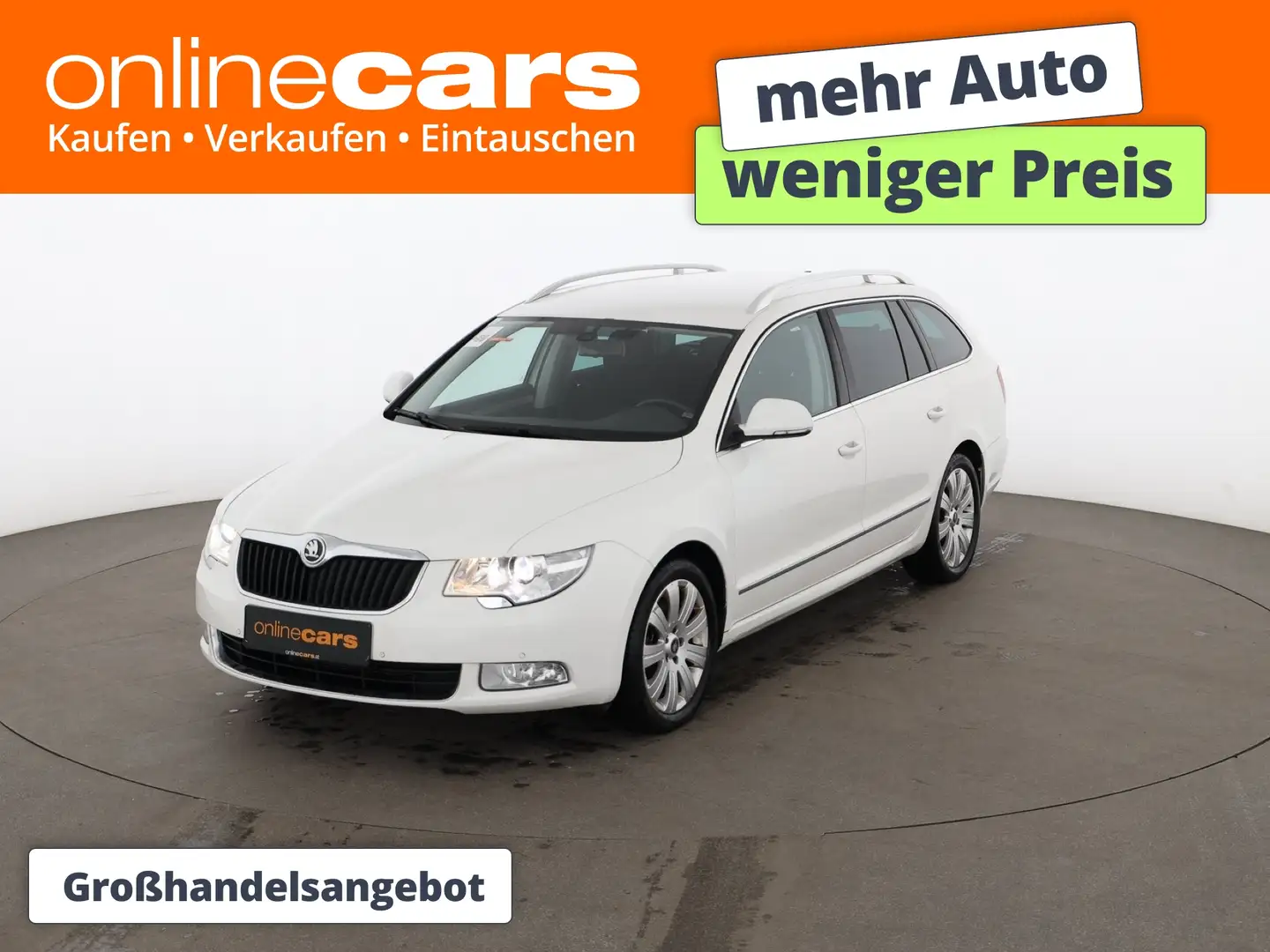 Skoda Superb Combi 2.0 TDI Elegance 4x4 Aut XENON AHK Weiß - 1