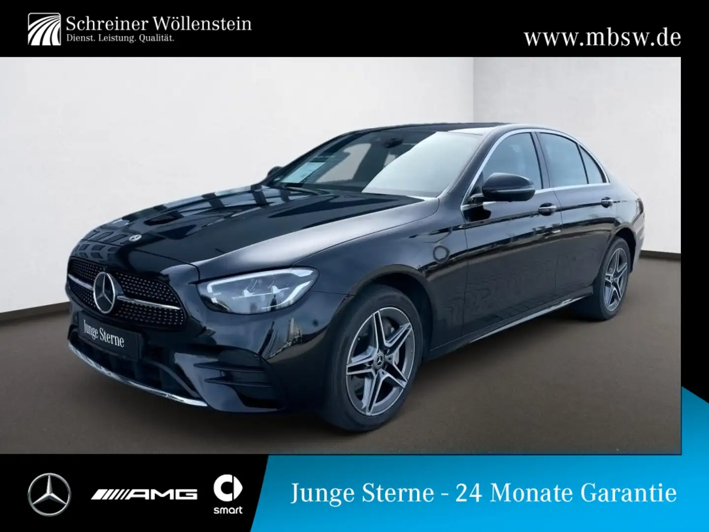 Mercedes-Benz E 300 e 4M AMG*Distr*360*LED*AMBI*MBUX*PDC*SHZ Noir - 1