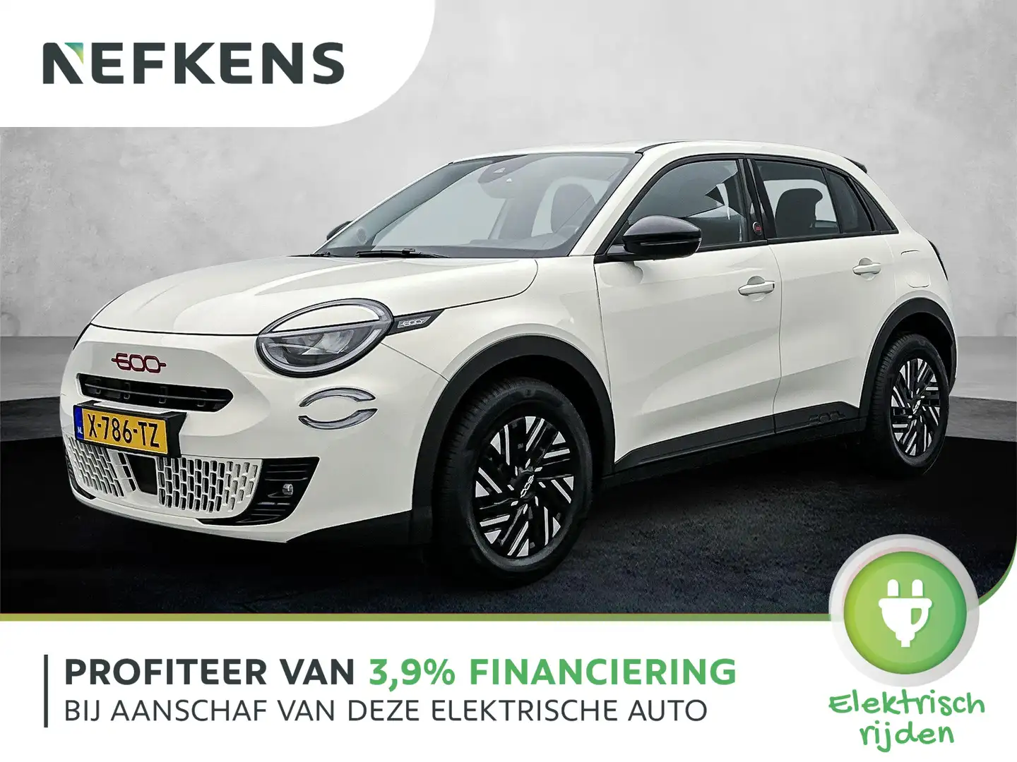 Fiat 600e 54 kWh RED | Apple Carplay/Android Auto | Parkeers White - 1