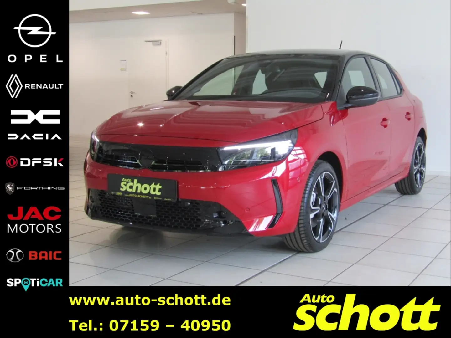 Opel Corsa F GS EU6e , GS, 1.2 Direct Injection Turbo 74 kW ( Rojo - 1