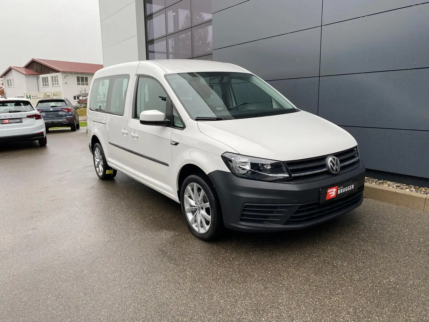 Volkswagen Caddy Maxi 2.0 TDI Trendline AHK Tempomat 7-SITZ Blanc - 2