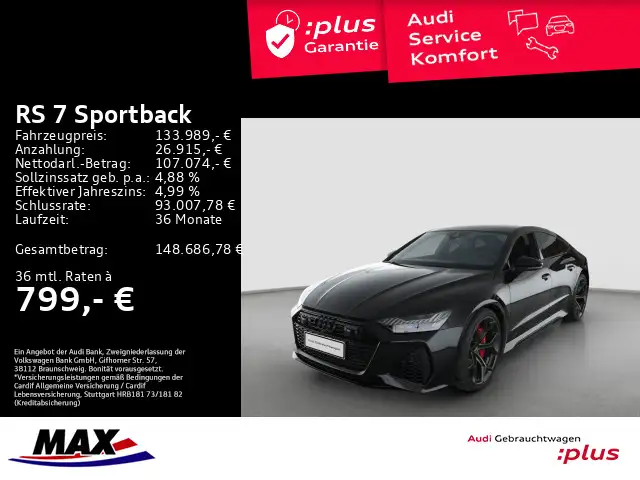 Audi RS7 RS7 Sportback PERFORMANCE +280KM/H+WABEN+PANO+