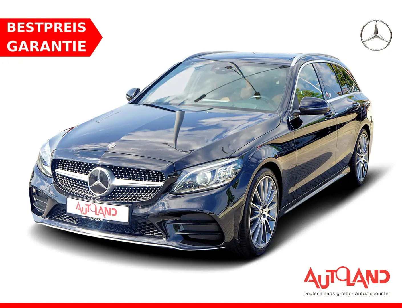Mercedes-Benz C 300 C300 T-Modell AMG Line SHZ LED Navi Panorama ACC Schwarz - 1